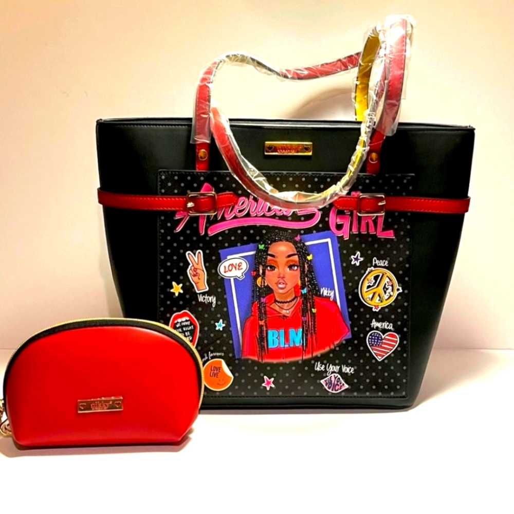 Nikky Bag by Nicole Lee-American Girl Tote Bag & Pouch 2 Piece Set NWT -